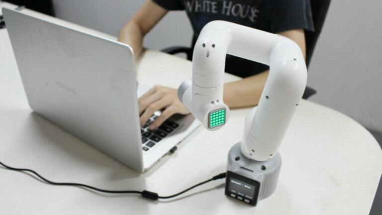 Elephant Robotics myCobot is a 6-axis collaborative robot with M5STACK